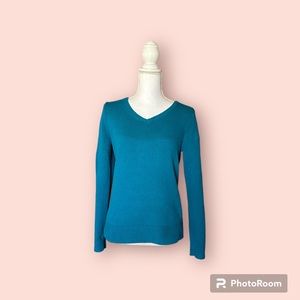 Lands End indigo sweater, excellent condition.